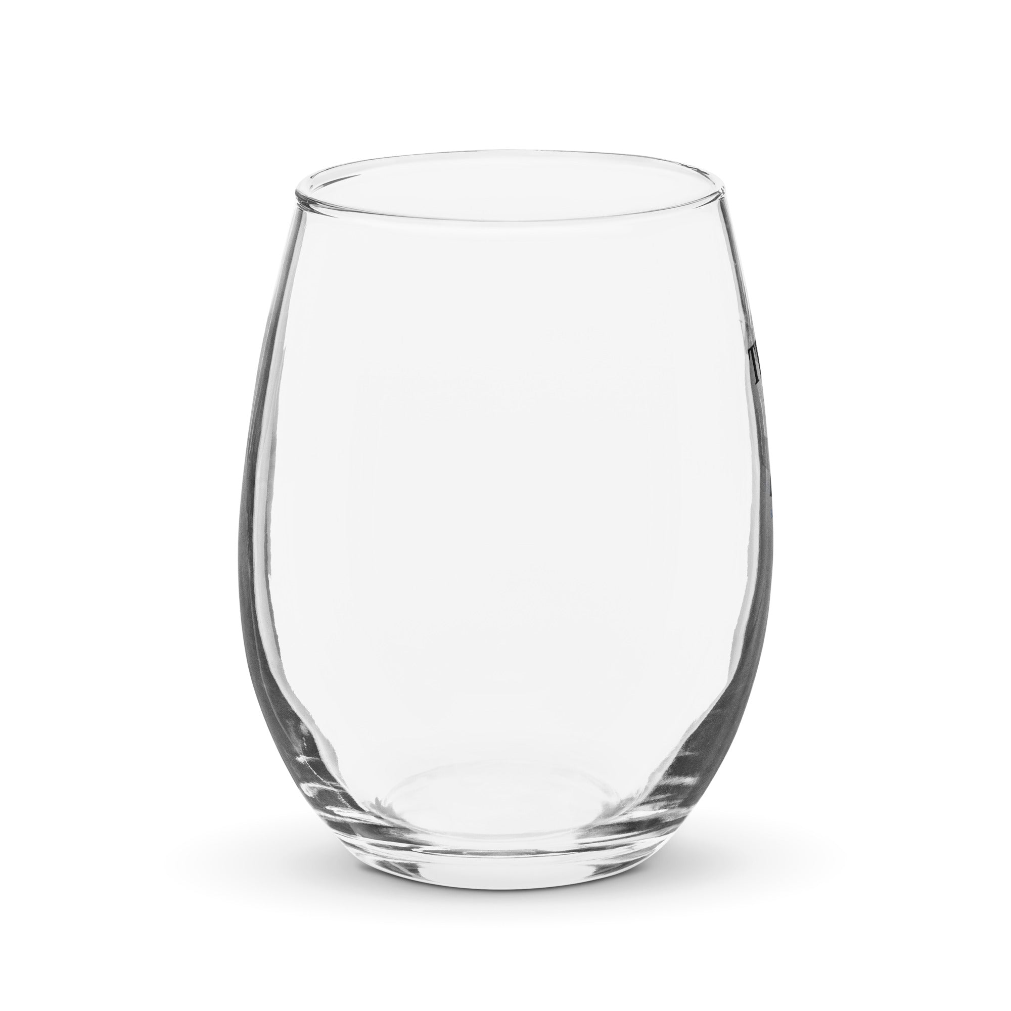 Stemless wine glass