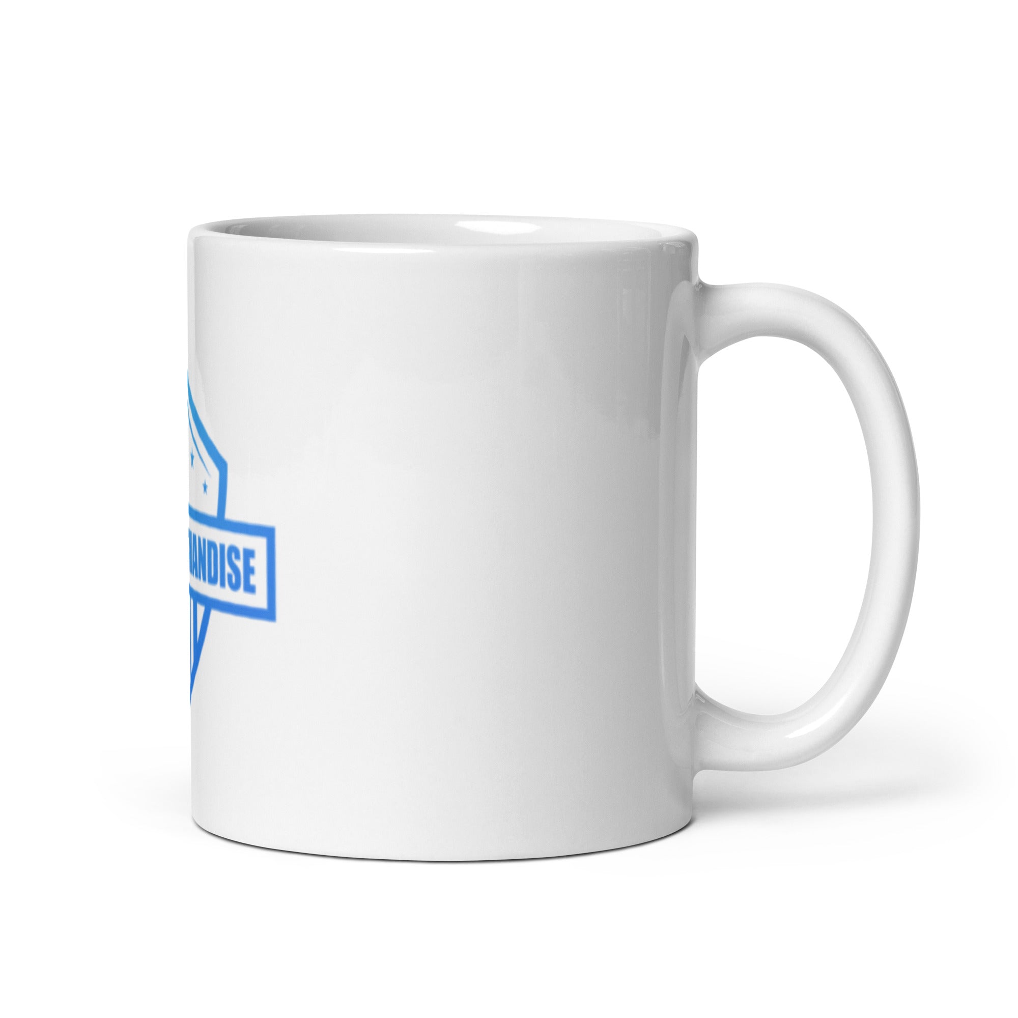 White glossy mug