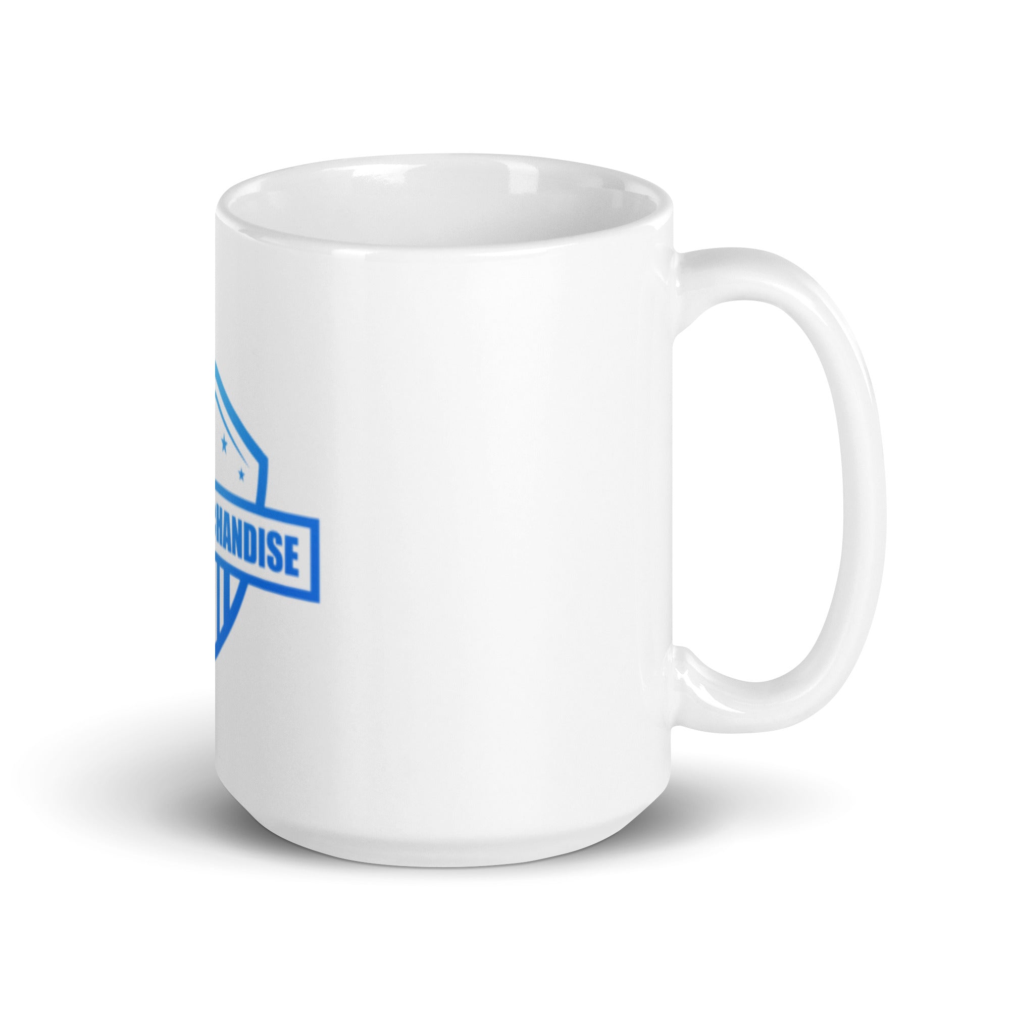 White glossy mug