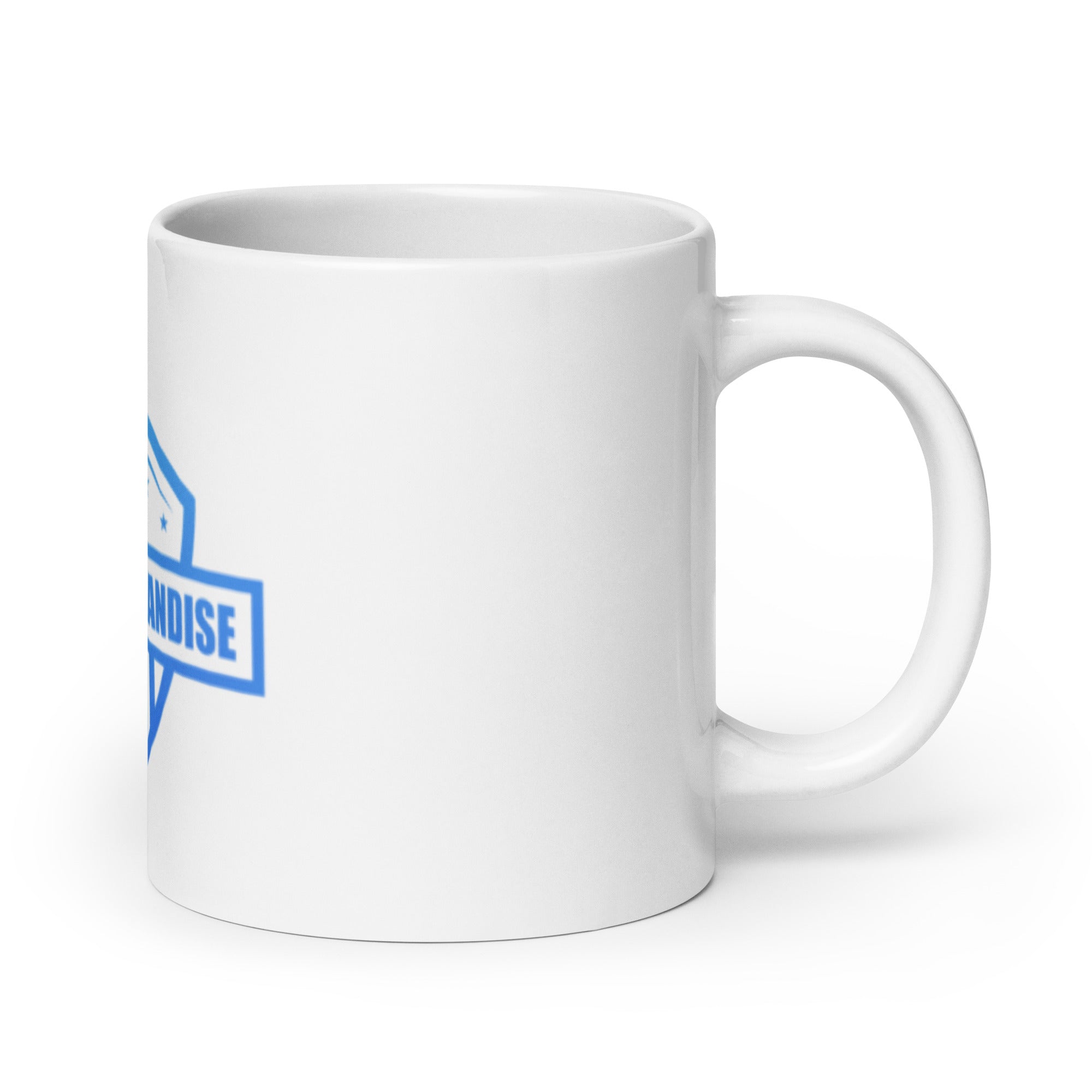 White glossy mug